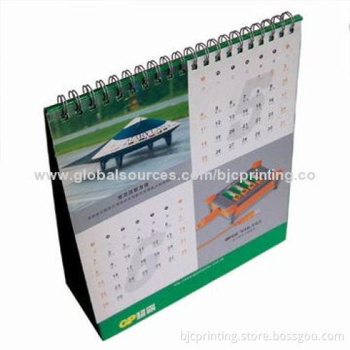 Wall hanging calendar, metal wire binding